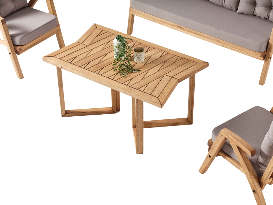 THALİA 3\'lü Kahve Bahçe Mobilyası-Antrasit Minder 3+1+1+MASA Oturma Grubu Bench ve Berjer