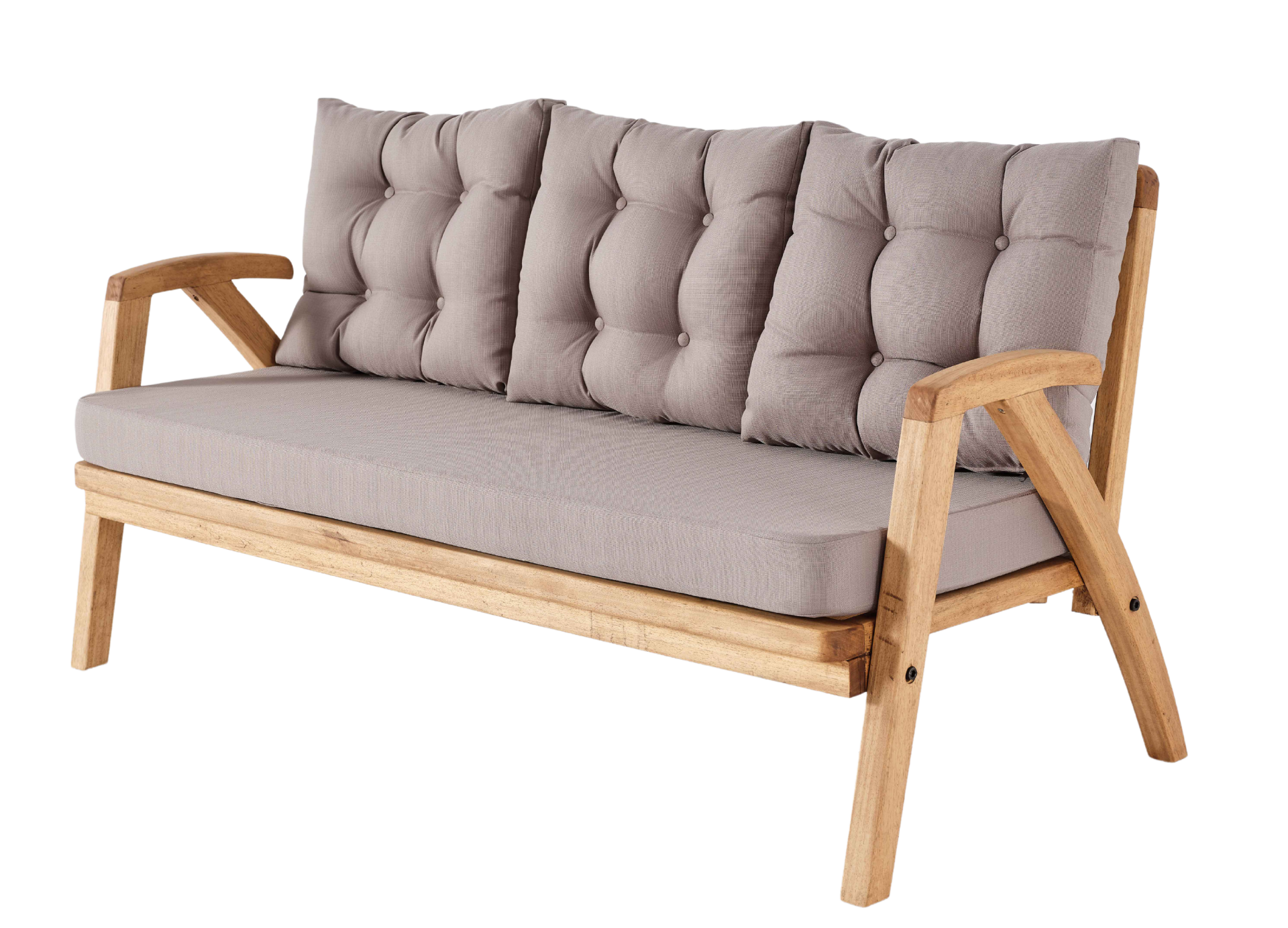 THALİA 3\'lü Kahve Bahçe Mobilyası-Antrasit Minder 3+1+1+MASA Oturma Grubu Bench ve Berjer